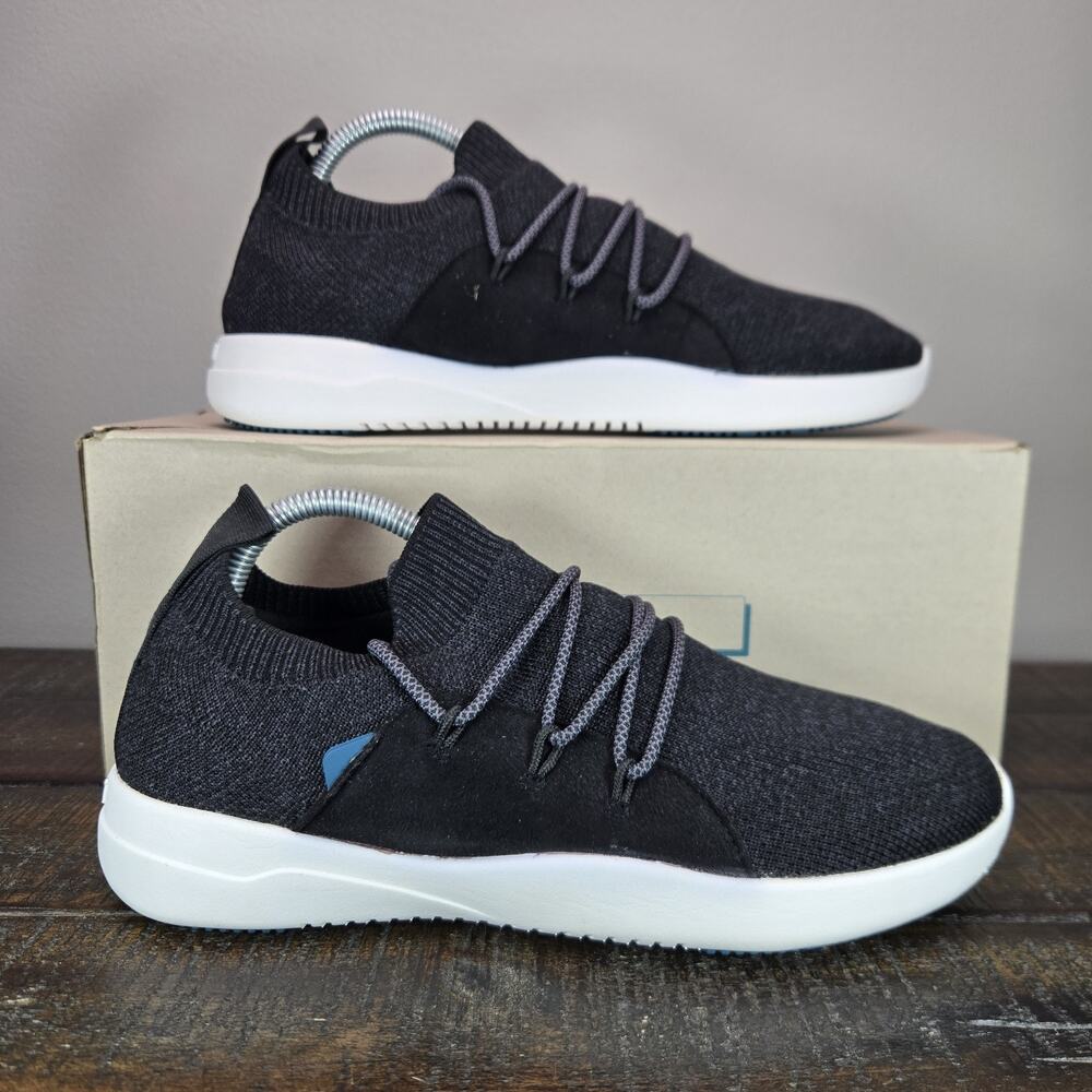 Vessi Cityscape Classic Sneaker Womens Size 6 Waterproof Shoes Storm Black White